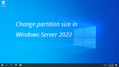 Change partition size